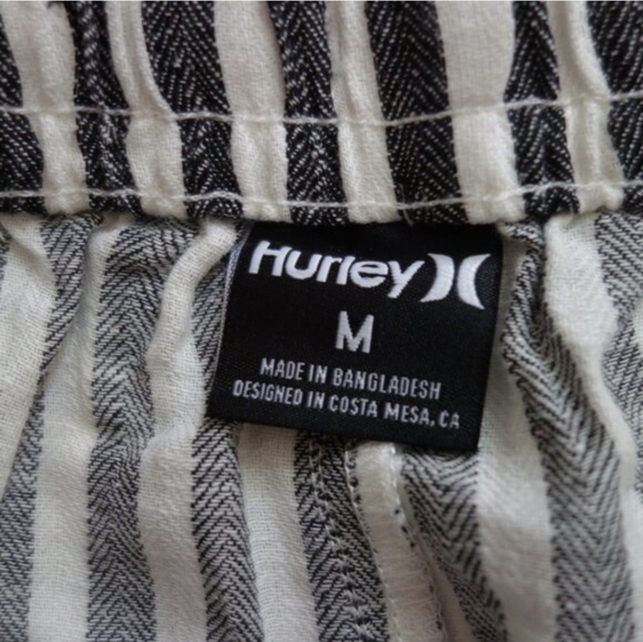 Hurley Womens Herringbone Dolphin Hem Casual Walking Linen Shorts (M) NWT! - Picture 10 of 11